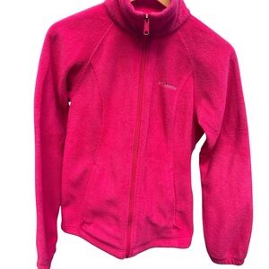 Columbia Vibrant Pink Full-Zip Fleece